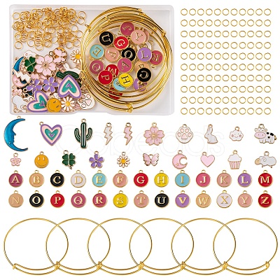 DIY Cute Charm Bangle Making Kit DIY-FS0003-60-1