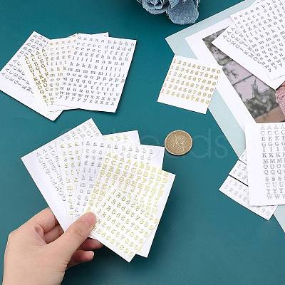 CHGCRAFT 24 Sheets 3 Style Cupronickel Stickers DIY-CA0003-51-1