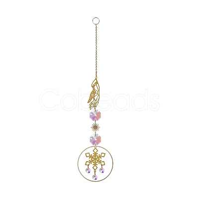 Crystal Glass Sun Catcher Pendant PW-WG11624-04-1