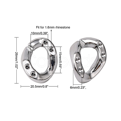 UV Plating Acrylic Linking Rings OACR-N009-006A-B04-1