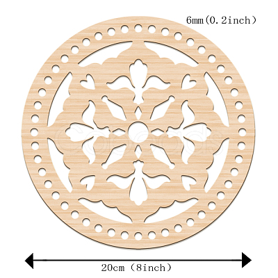 Basswood Basket Bottoms WOOD-WH0111-008-1