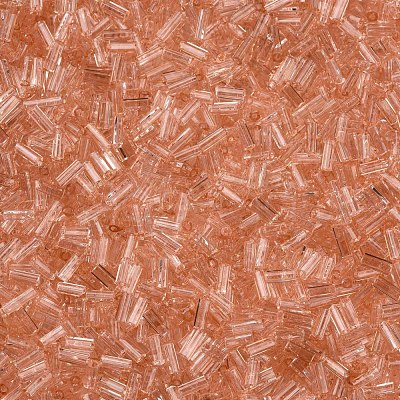 Transparent Glass Bugle Beads SEED-N005-001-C14-1