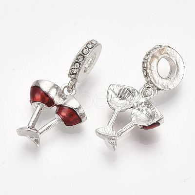 Alloy European Dangle Charms MPDL-S066-088-1