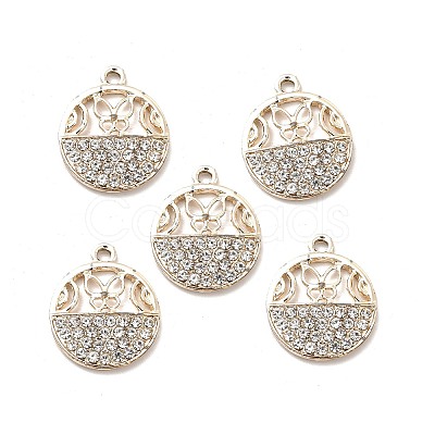 Alloy Crystal Rhinestone Pendants ALRI-C007-63LG-1