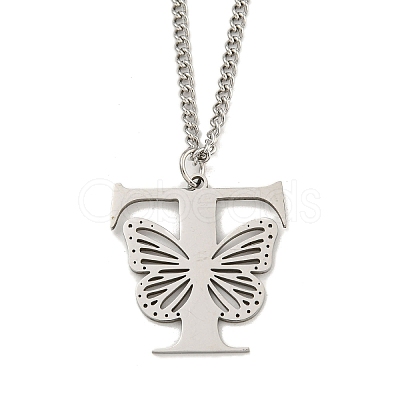 201 Stainless Steel Necklaces NJEW-Q336-01T-P-1