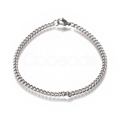 Tarnish Resistant Men's Curb Chain BJEW-E369-13A-1