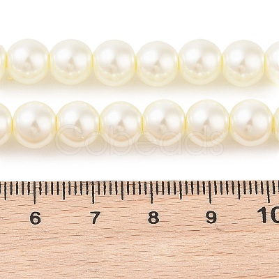 Eco-Friendly Glass Pearl Beads HY-J002-8mm-HX065-1