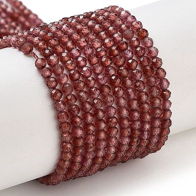 Natural Garnet Beads Strands X-G-B088-C11-02-1