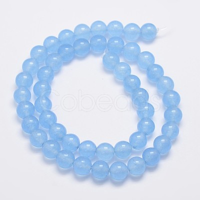 Natural & Dyed Malaysia Jade Bead Strands G-A146-8mm-A20-1