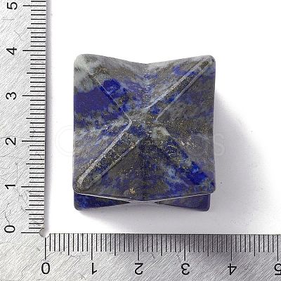 Natural Lapis Lazuli Sculpture Healing Crystal Merkaba Star Ornament G-C110-08A-1