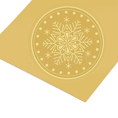 Self Adhesive Gold Foil Embossed Stickers DIY-WH0211-023-1