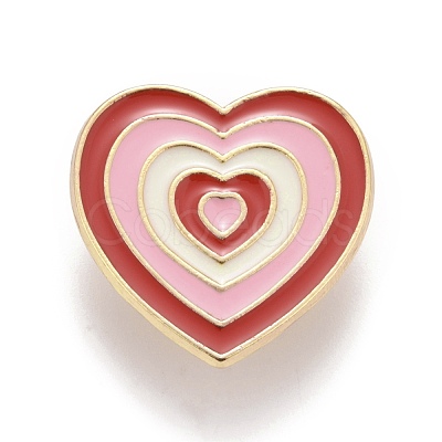 Heart Enamel Pin JEWB-E014-01G-01-1