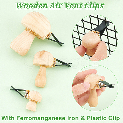 3Pcs Wooden Air Vent Clips JEWB-AB00031-1