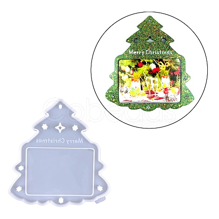 Christmas Theme DIY Picture Frame Silicone Molds DIY-M045-04-1