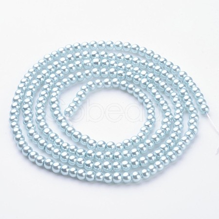 Glass Pearl Beads Strands HY-4D-B09-1