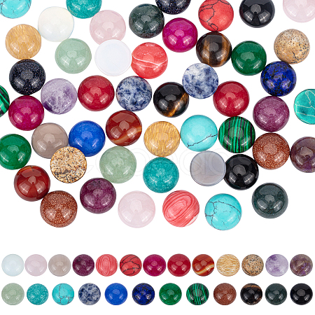 Natural & Synthetic Gemstone Cabochons G-PH0034-39-1