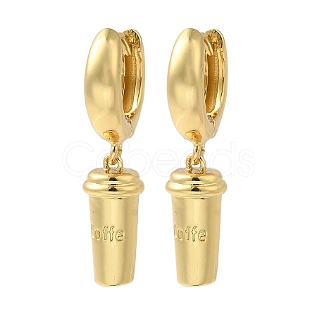 Rack Plating Brass Hoop Earrings EJEW-B062-46G-1