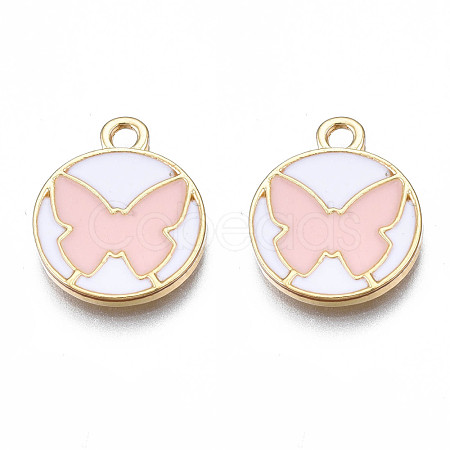 Alloy Enamel Pendants PALLOY-S133-008C-1