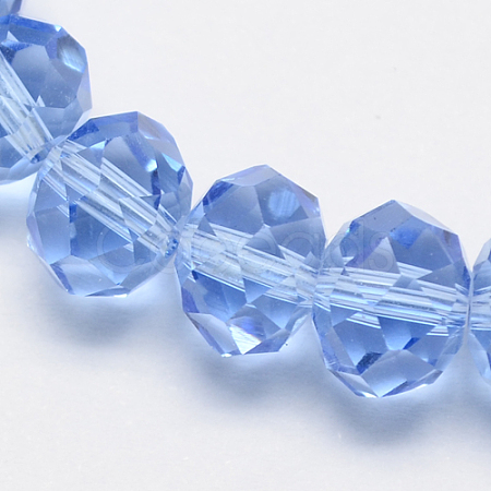 Handmade Imitate Austrian Crystal Faceted Rondelle Glass Beads X-G02YI0A1-1