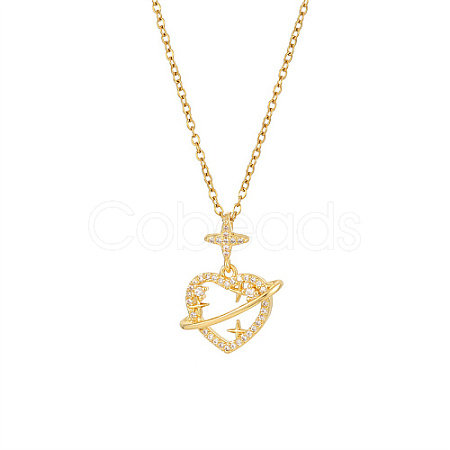 Brass Pave Crystal Rhinestone Pendant Necklaces for Wowen GP4865-1-1
