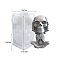 DIY Silicone Statue Candle Molds, For Candle Making, Skull, White, 7.6x6.5x11.5cm