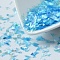 Plastic Candy Sequins/Paillette Chip, UV Resin Filler, for Epoxy Resin Jewelry Making, Deep Sky Blue, 2~20x2~16mm, about 20g/bag