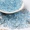 Glass Seed Beads, Peanut, Light Sky Blue, 5.5~6x3~3.5x3mm, Hole: 1~1.2mm, about 4000pcs/pound