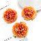 Cloth Artificial Carnations, for Wedding Aisle Centerpieces Table Confetti Party Favors Home Decoration, Dark Orange, 80mm