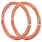 Red Copper Craft Wire, Round, Raw(Unplated), 20 Gauge, 0.8mm, about 16.40 Feet(5m)/Bundle