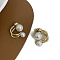 Alloy Dangle Earrings for Women, with Imitation Pearl Beads, Round, 18x11mm