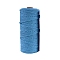 Cotton Macrame Cord, Round Macrame Rope for Wall Hangers, Boho Decorations, DIY Macrame Craft, Deep Sky Blue, 3mm, about 109.36 Yards(100m)/Roll