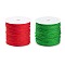 2 Roll Green & Red Nylon Thread, for Christmas Themed Decoration, Mixed Color, 1mm, about 87.48 yards(80m)/roll, 2 colors, 1 roll/color, 2 roll/bag