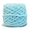 Soft Crocheting Polyester Yarn, Thick Knitting Yarn for Scarf, Bag, Cushion Making, Light Sky Blue, 7mm, about 43.74 Yards(40m)/Skein