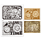 Custom PVC Plastic Clear Stamps, for DIY Scrapbooking, Photo Album Decorative, Cards Making, Clock, 160x110x3mm