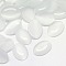 Cat Eye Cabochons, Oval, White, 25x18x3.5mm