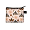 Rectangle Printed Polyester Wallet Zipper Purse, for Kechain, Card Storage, Insects, 11x13.5cm