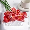 Plastic Simulation Calla Lily, for Wedding Home Living Room Table Decoration, Red, 340mm