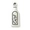 Tibetan Style Alloy Pendants, Lead Free & Cadmium Free, Bottle, Antique Silver, 21x7x2.3mm, Hole: 1.6mm, about 1234pcs/1000g