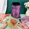 PandaHall Elite 6Pcs 6 Styles Linen & Silk Cloth Embroidery Flower Storage Bags ABAG-PH0001-48-2