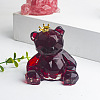 Natural Jasper Crown Bear Display Decorations WG56055-05-1