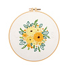 Flower Pattern Embroidery Beginner Kits DIY-WH0453-66-6