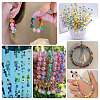 420Pcs 14 Style Transparent Spray Painted Crackle Glass Beads Strands CCG-TA0002-04-18