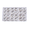 96Pcs Electroplated Glass Beads EGLA-N006-070A-3