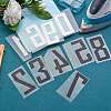 10Pcs 10 Style Number Iron On Transfers Applique Hot Heat Vinyl Thermal Transfers Stickers For Clothes Fabric Decoration Badge DIY-SZ0005-47-3