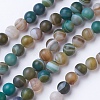 Natural Grade A Striped Agate/Banded Agate Beads Strands G-E478-07-8mm-1
