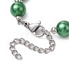 Christmas Theme Imitation Pearl Acrylic Bracelets for Women Girl BJEW-JB11173-4