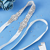 Fingerinspire Crystal Rhinestones Wedding Dress Belt DIY-FG0002-47-6