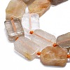 Natural Rutilated Quartz Beads Strands G-K245-J18-01-3