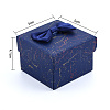 Ribbon Bow Cardboard Rings Jewelry Gift Boxes CBOX-N013-023-2