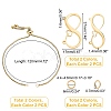   Infinity Heart Love Slider Bracelet DIY Making Kit DIY-PH0006-32-4